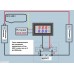  Щитовой Вольтметр Амперметр 0-100Вольт, 0-100 Ампер сине-красный