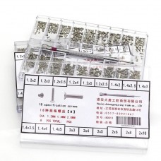  Набор из 500 шт. M1,2 / M1,4 / M2 мелких крестовых винтов для ноутбуков и других гаджетов в пластиковой коробке