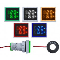 Светодиодный индикатор со встроенным вольтметром и амперметром