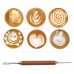 Ручка для украшения кофе из палисандра, кофейная палочка, карандаш бариста для этчинга, игла для рисования на кофе (латте-арт), этчер