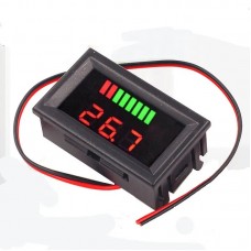 Индикатор емкости аккумулятора DC12-60В напряжение и проценты емкости в виде шкалы