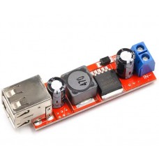 Понижающий модуль преобразователя постоянного тока 6 В-40 В в 5 В 3 А с двойной USB зарядкой 