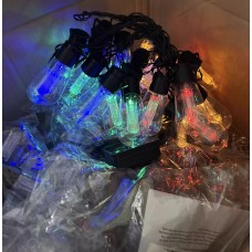 Солнечная гирлянда из 20 светодиодных ламп большого размера